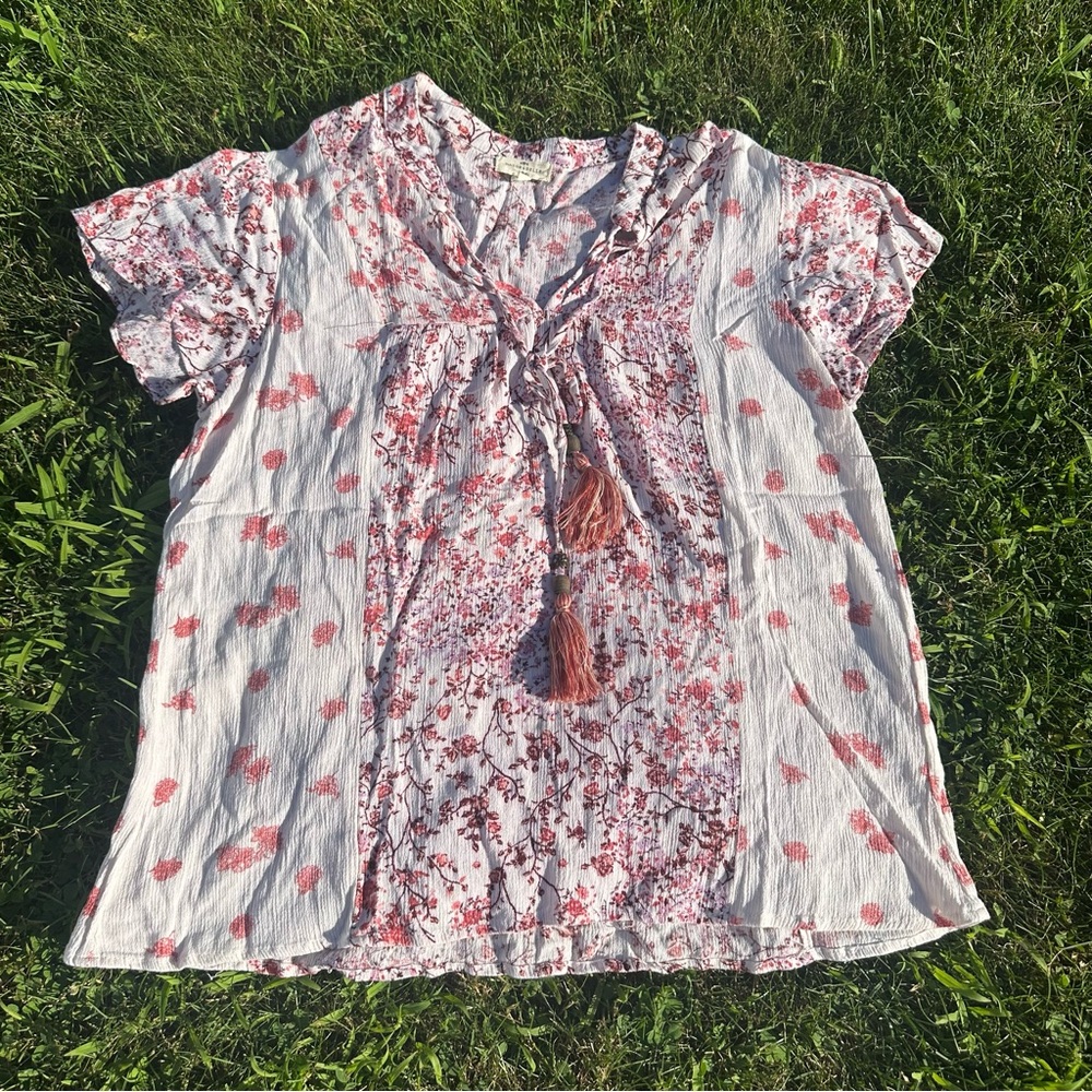 Floral Pink Blouse